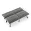 Canapé-lit pliant convertible gris-1841797392