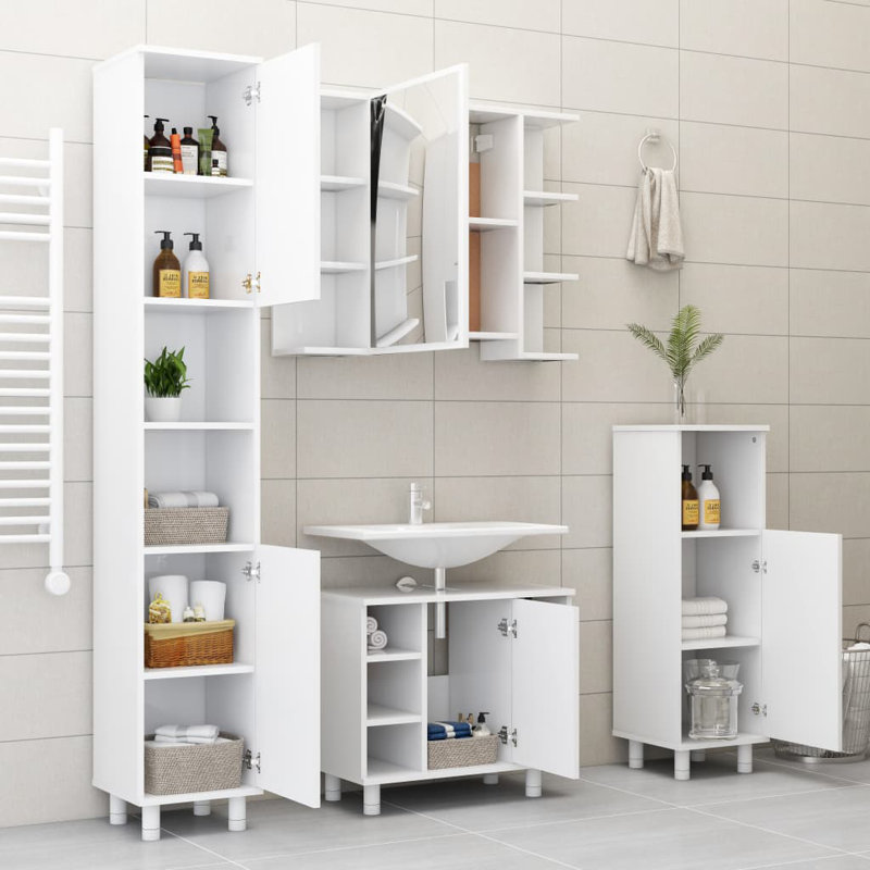 Avrey Linen Cabinet, White