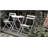 3 Piece Patio Bistro Set of Foldable Round Table and Chairs, White-934952801