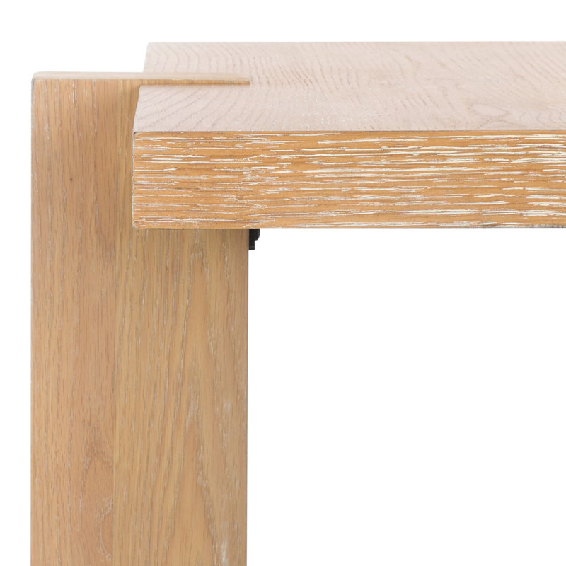 Quigley Square Wood Accent Table, Weathered Gray