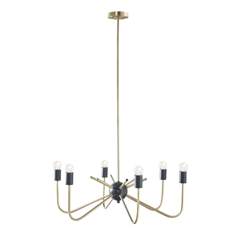 Lustre en métal 6 lumières