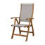 Chaise de patio pliante en teck Shirk