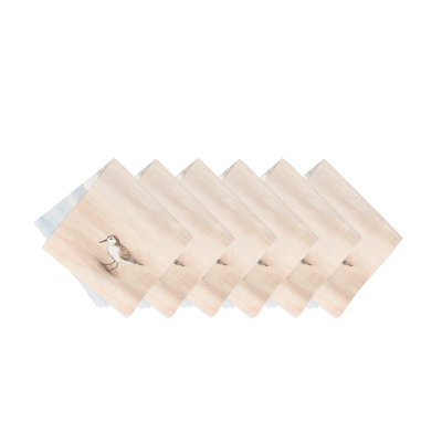 Sandpiper Coastal Shores Napkins Set of 6