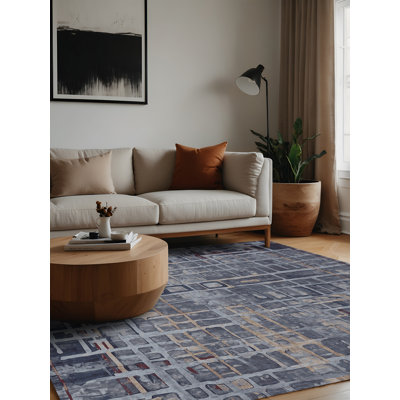 Tapis gris lavable à la machine