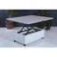 Table basse Rio Smart For Living, table basse à hauteur réglable, blanc 1003