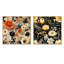 Laurier - Ensemble de 2 collages carrés botaniques abstraits-101848511-101848509