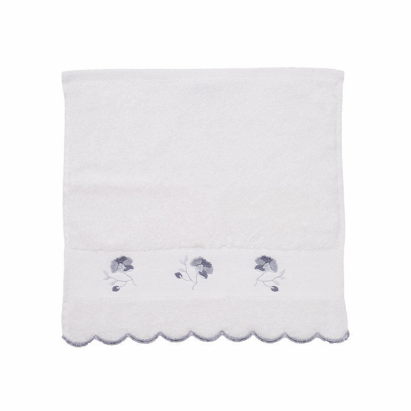 Adaeze Midweight Washcloth, Off-White/Grey