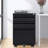 Oyer 3 Drawer Mobile File Cabinet, Metal, Black, Fully Assembled, Secure Office Items, Smooth Mobility Feature Business Papers,-361678992