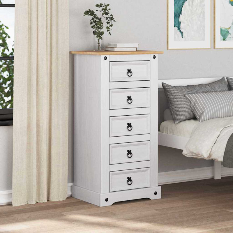 53cm W Solid Wood Bedside Table