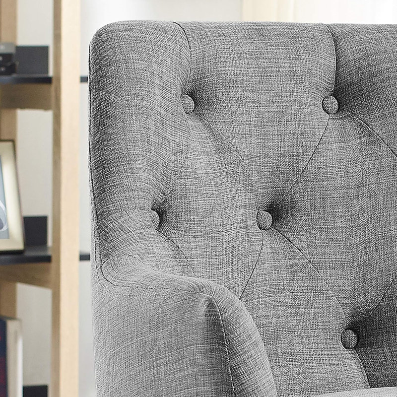 Chaise de bureau Hardy avec hauteur réglable et capitonnage à boutons, standard