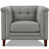 Silver Gray Genuine Leather