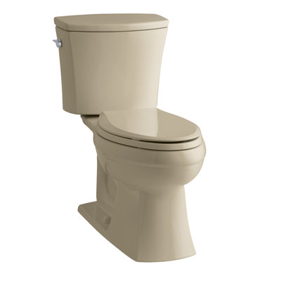 Kelston™ Comfort Height Two-Piece Elongated 1.6 GPF Toilet with Aquapiston Flush Technology and Left-Hand Trip Lever