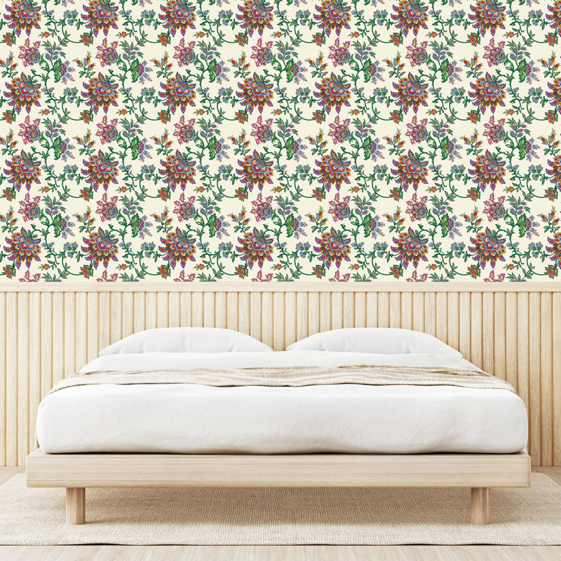 Rouleau de papier peint adhésif Jaceion, L 13 po x L 100 po