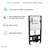  Fantome M 2x6 Concealed In-Wall Toilet Tank Carrier System