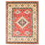 Tapis décoratif en laine rouge de conception unique 8 pi 11 po X 11 pi 7 po noué à la main New Age