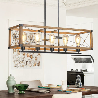Lustre rectangulaire à 5 lumières Hainesport