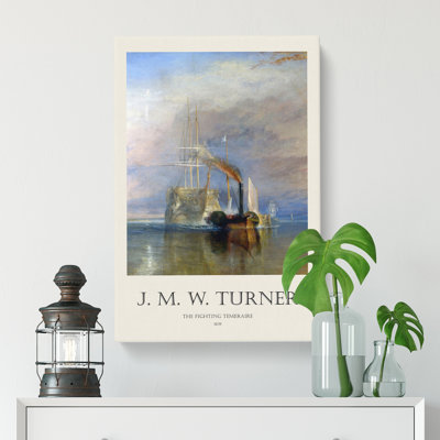 The Fighting Temeraire by Joseph-Mallord William Turner - Wrapped Canvas Painting