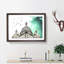 Birds Above Sacre Coeur Paris Painting - Single Picture Frame Print on MDF-56633746-56633749