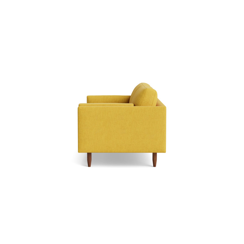Skinny Fat Loveseat (70"), Performance Velvet - Denim, 70" W