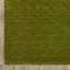 Tapis vert olive en laine fabriqué à la main Makhari-859017608