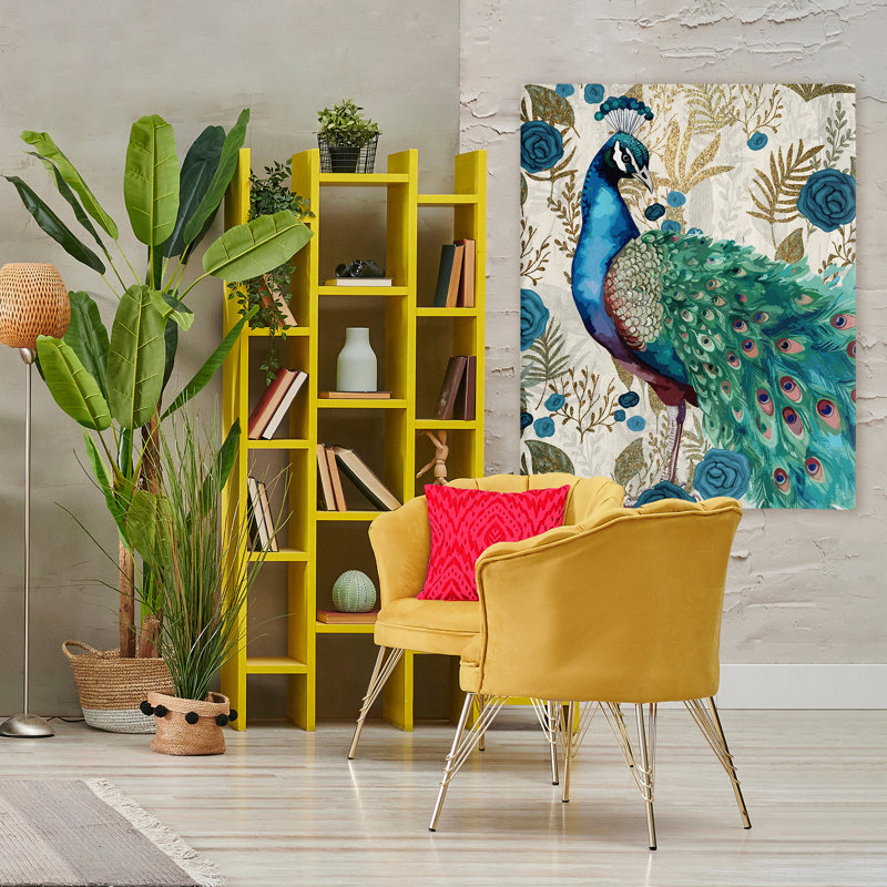 Toile de fierté rocaille rococo, design par Kim Allen, H 48 po x l 36 po