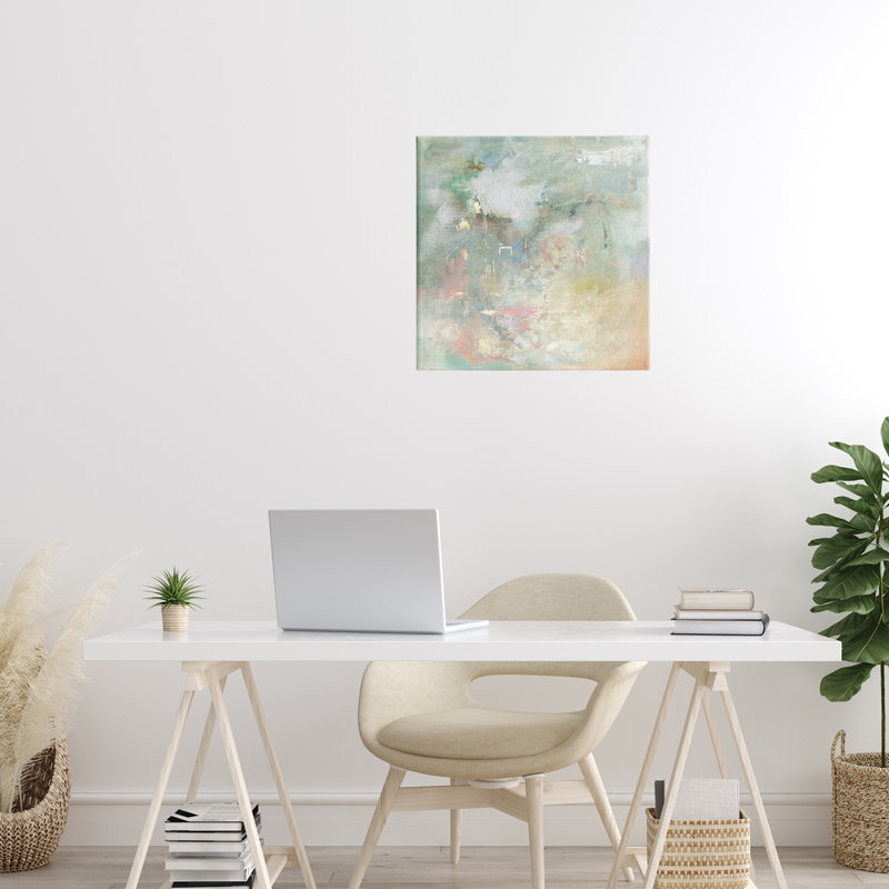 «Ethereal Brushstroke Harmony», conception par Carol Robinson, H 17 po x l 17 po