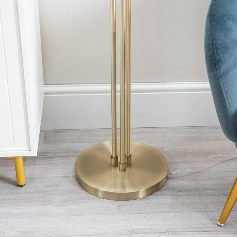 Amelie 155cm Plated Traditional Floor Lamp, Yes
