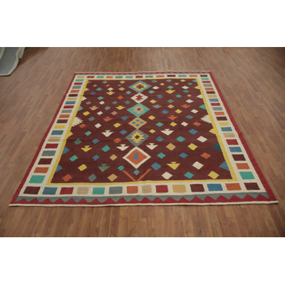 Tapis turc à motif géométrique kilim 8 x 10