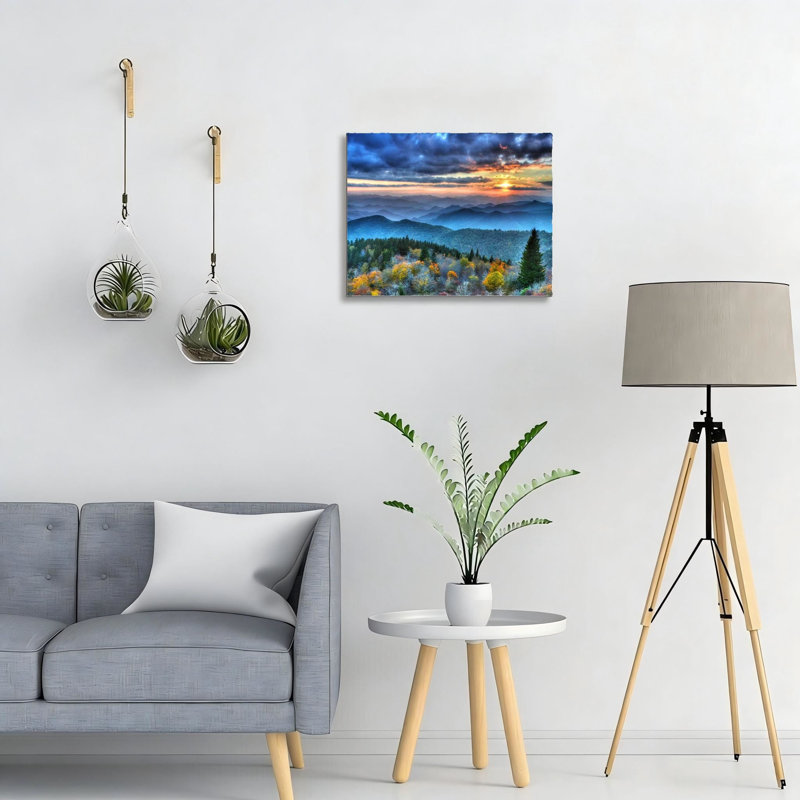Blue Ridge Mountain, art mural Misty Mountains