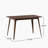 Dining Table Solid Wood Legs, Walnut