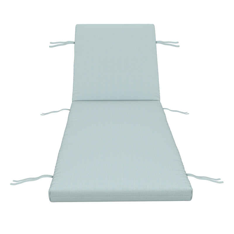 Coussin de chaise longue d'extérieur Lani Sunbrella®, L 25 po x P 79 po, Sunbrella Bliss Dew