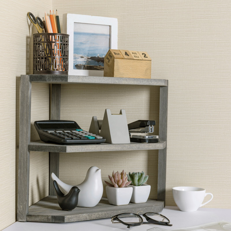 Solid + Manufactured Wood Cabinet Shelving Rack