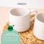 Mikasa Farmhouse Love Ceramic Mugs, 380ml, White