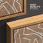 «Classic Abstract Lines» géométrique moderne encadrée de chambre à coucher décorations murales sur toile-108345423-108345426
