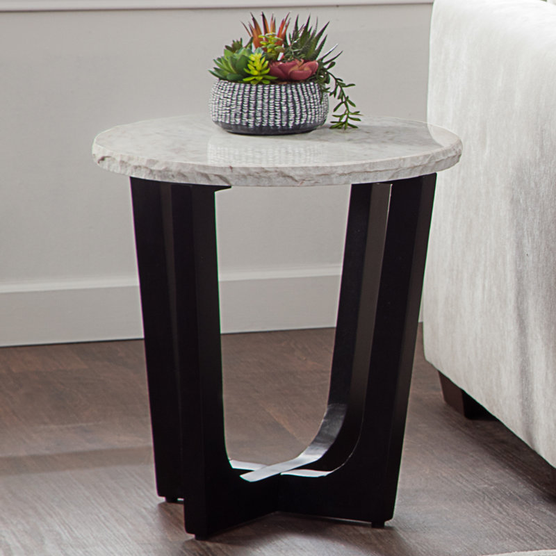 Chrissy Genuine Marble Top End Table