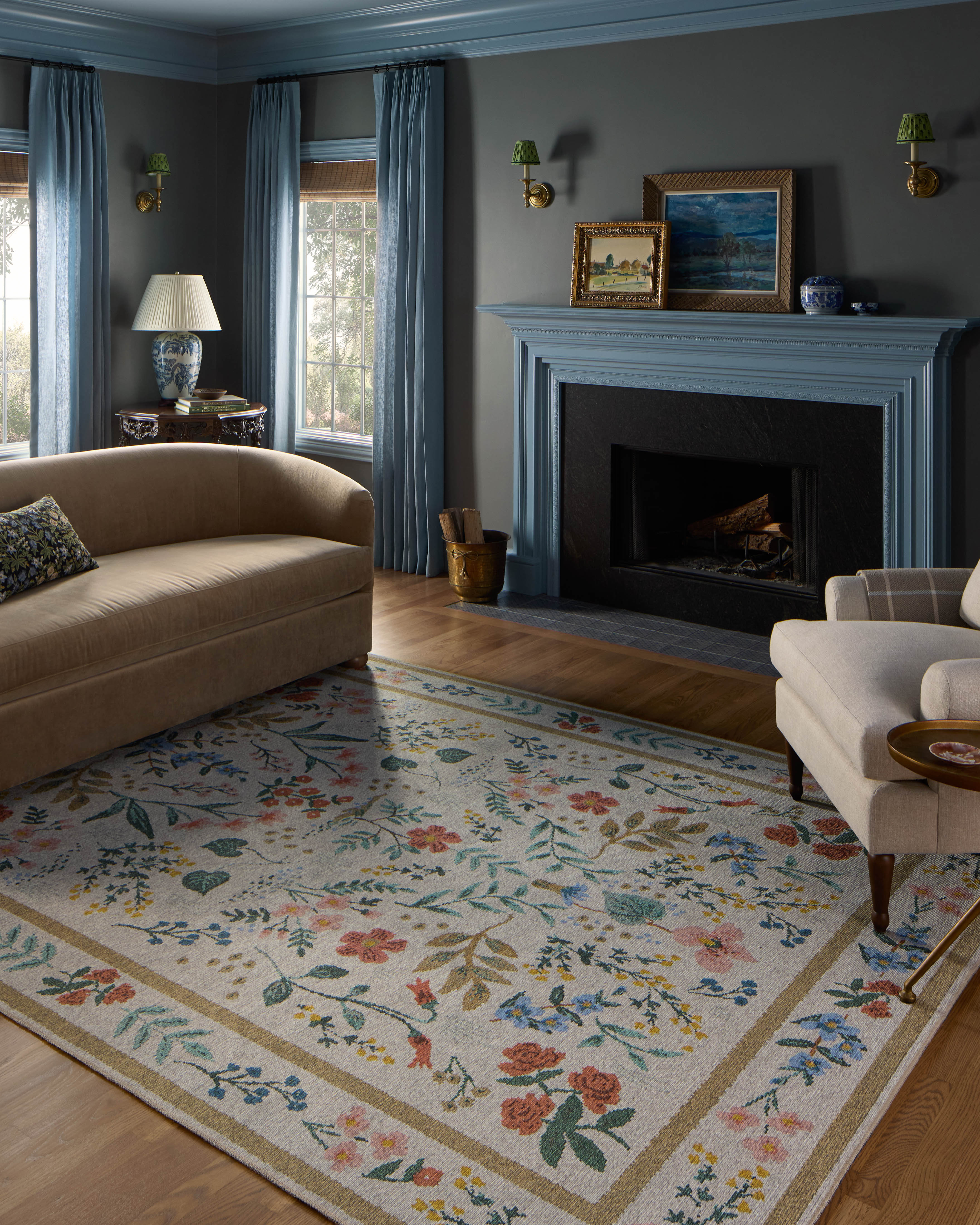 Rifle Paper Co. x Loloi Wildwood Cream Area Rug & Reviews | Wayfair