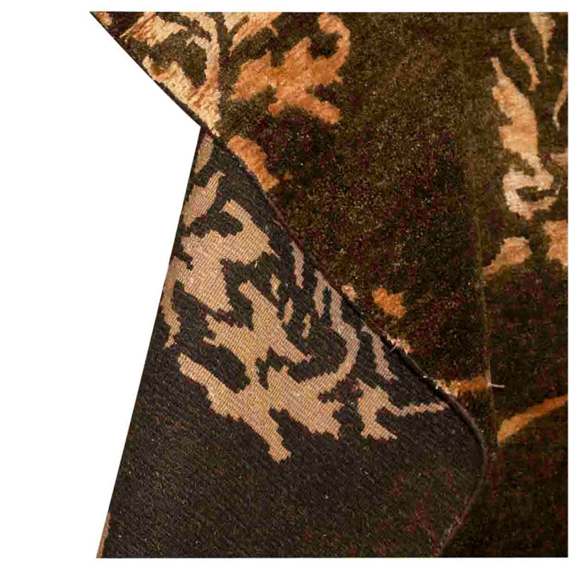Hand Knotted Area Rug in Brown
