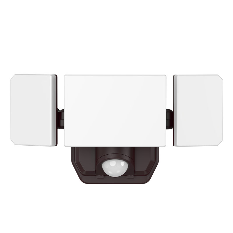 3-head 12-watt Motion Activated Outdoor Integrated Led Area 1500 Lumens Battery Operated Light