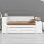 Lit de jour polyvalent avec tablettes de rangement, tiroirs, lit gigogne, station de charge, lumière DEL, bureau et armoire-1770562867