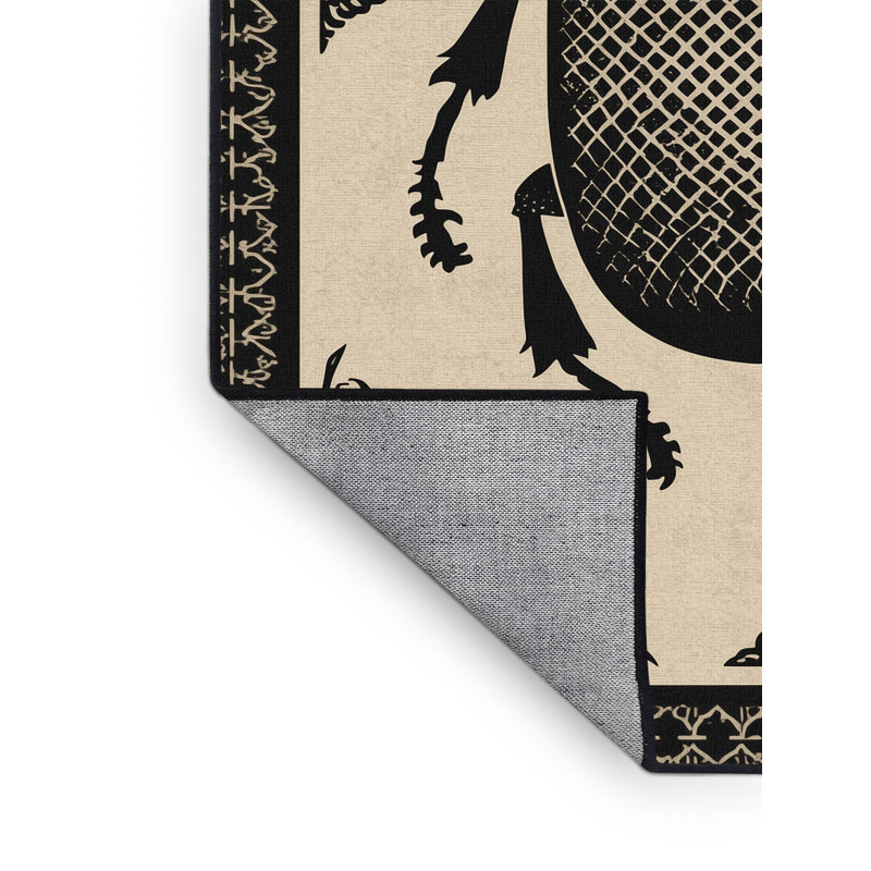Tapis oriental classique beige / beige Scarington, 6 x 9