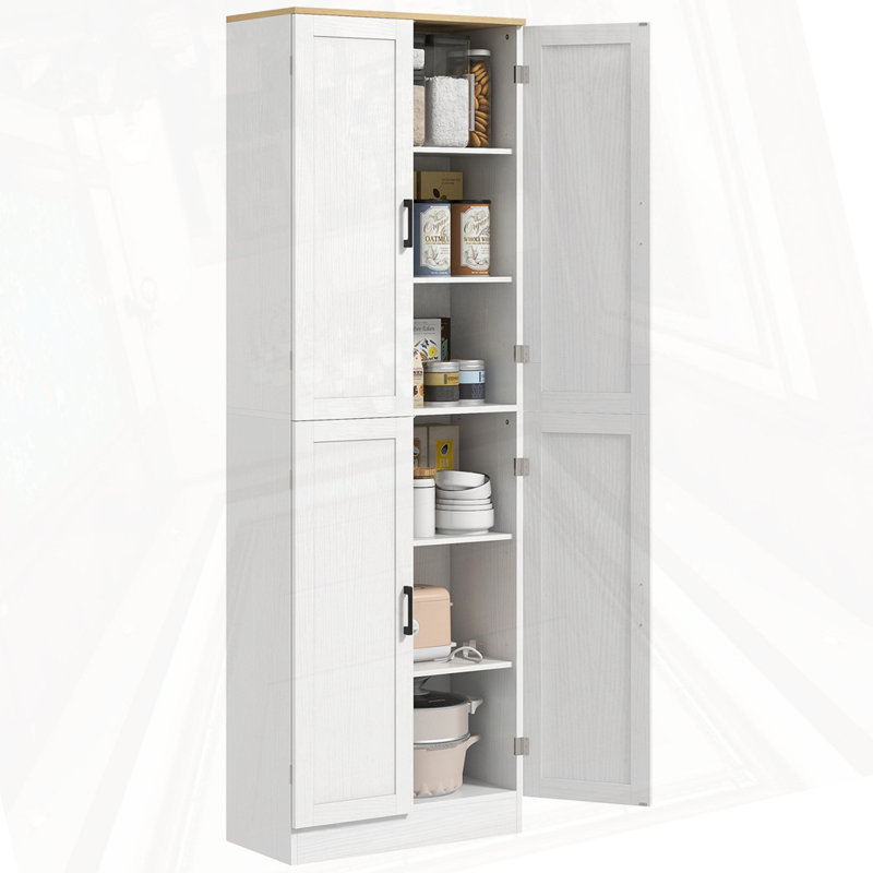 67" Freestanding Kitchen Pantry