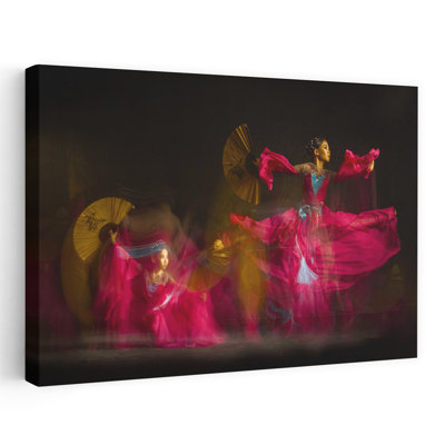 «Dynamic Fan Dancer», reproduction d'art murale contemporaine abstraite