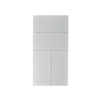 6'' x 3'' Glass Subway Wall Tile