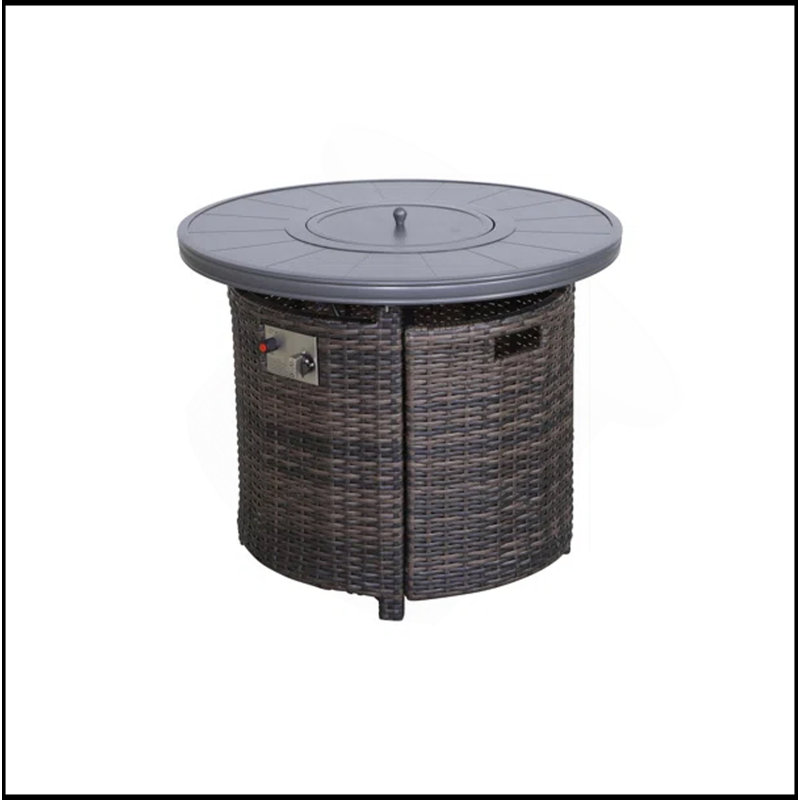 Table de foyer d'extérieur au propane H 25 po x l 32 po
