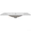 Plateau de meuble-lavabo simple 36 po avec lavabo blanc, 3 trous de robinet, céramique