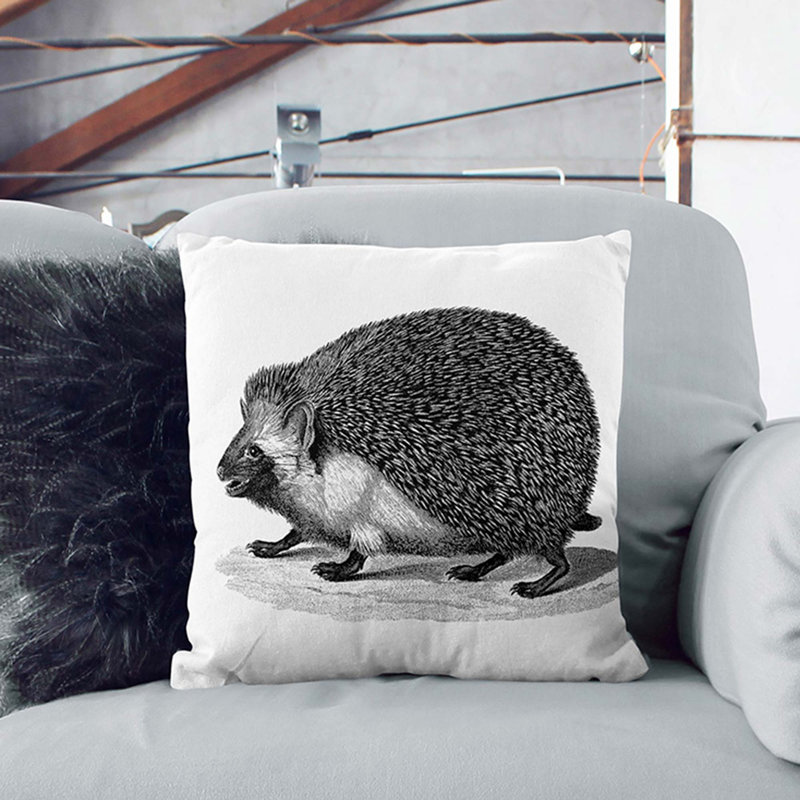 Square Throw Cushion, 40cm H x 40cm W x 15cm D, White