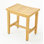 Spateak Grade-A Teak Wood Wina Shower Seat 18" Outdoor Patio Stool Bench