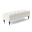 Safar Wide Tufted Rectangle Ottoman Storage Bench – Upholstery Plush Velvet Shoe Bench with Black Turned Wooden Legs-108634783-111753546
