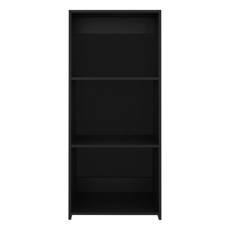 Bibliothèque échelle à trois niveaux 47 "Note, Noir