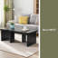 Table basse détachable en bois de 47,24 x 23,62 pouces et 35,43 x 31,49 pouces, table basse simple en forme de L pour la salle à manger-418125678